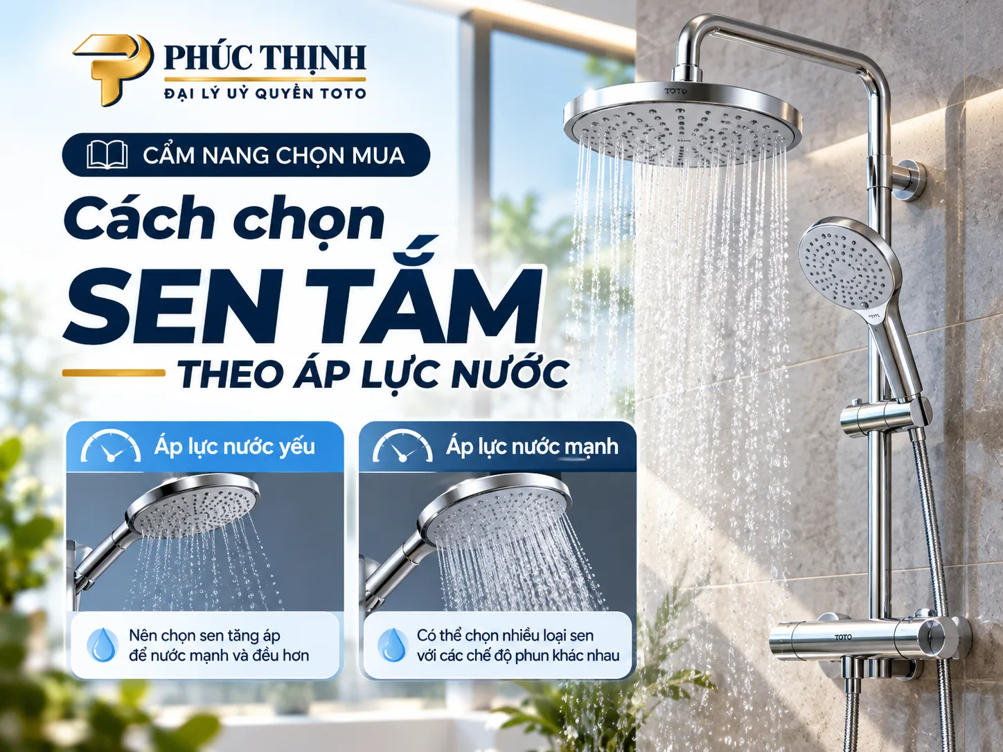 Cách chọn sen tắm theo áp lực nước: Những điều cần biết