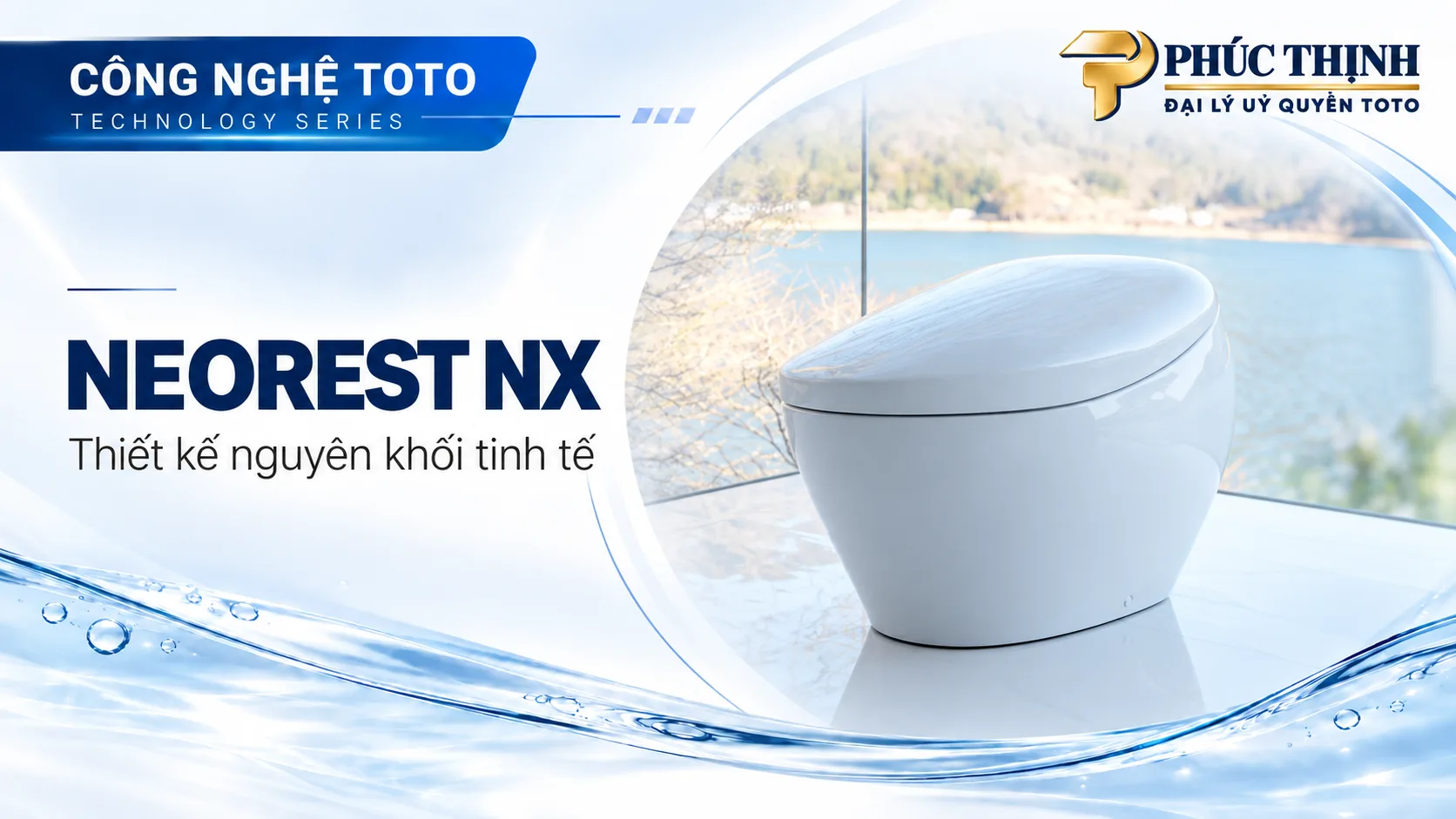 Thiết kế bồn cầu thông minh TOTO NEOREST nguyên khối